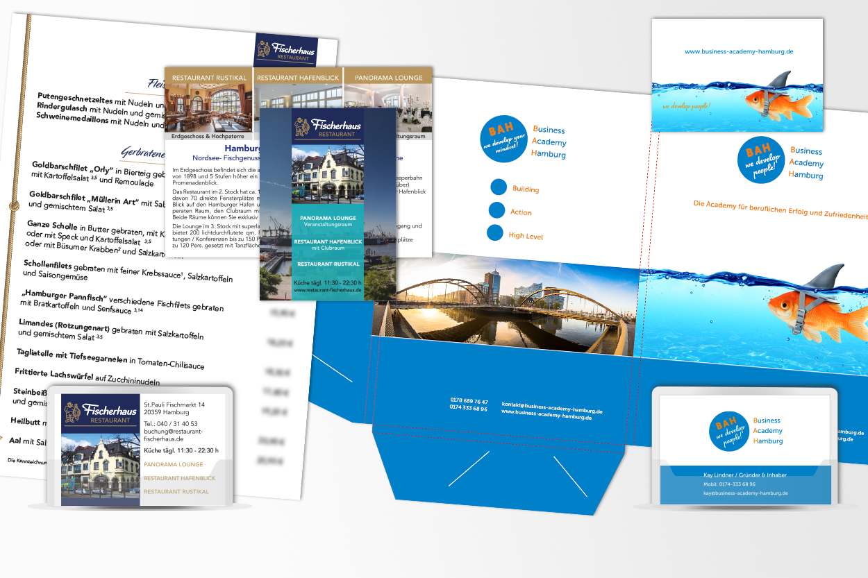 Grafik-Design · Visitenkarten · Flyer · Logo